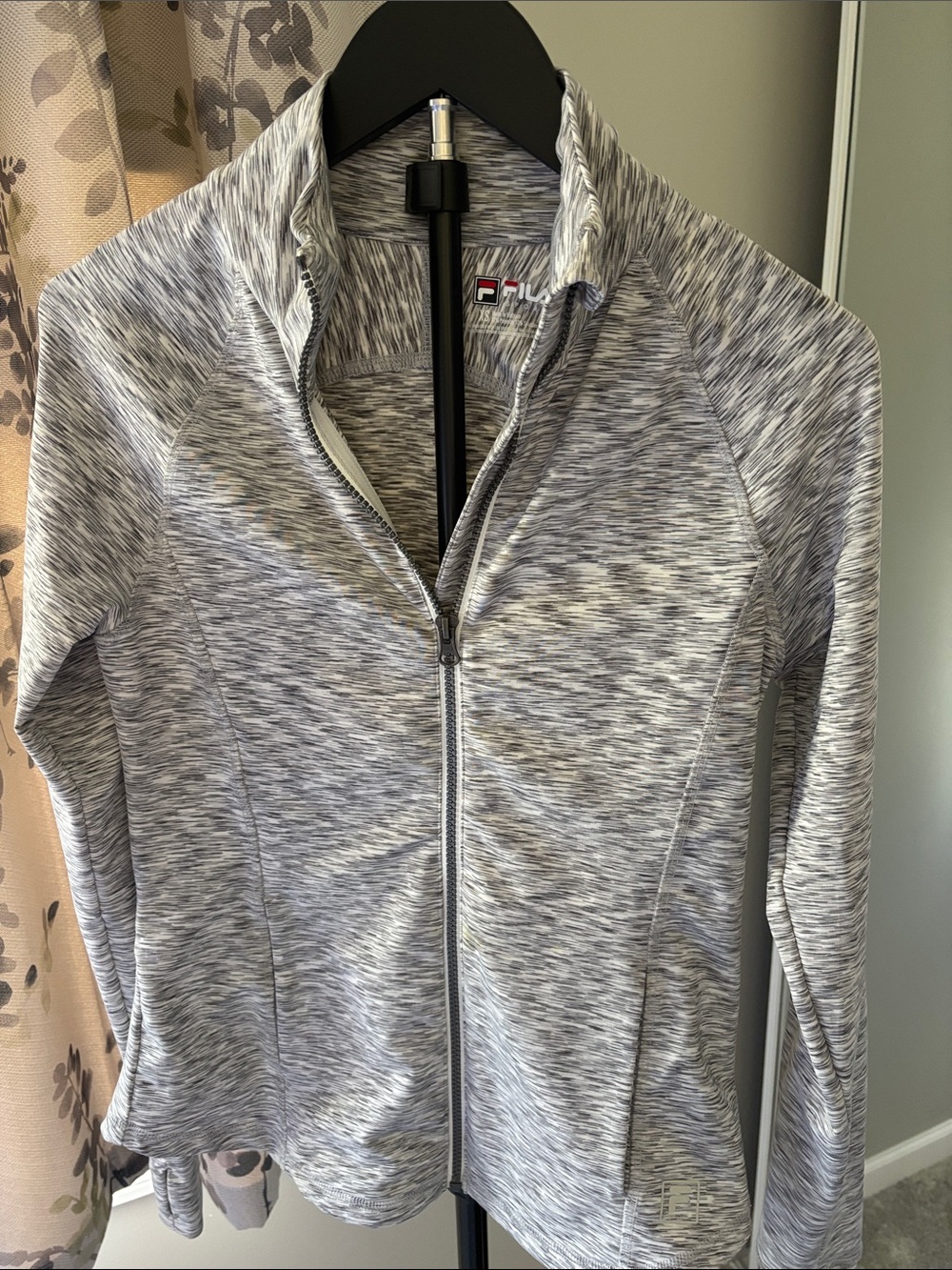 Fila Women's Gray & White Zip Jacket